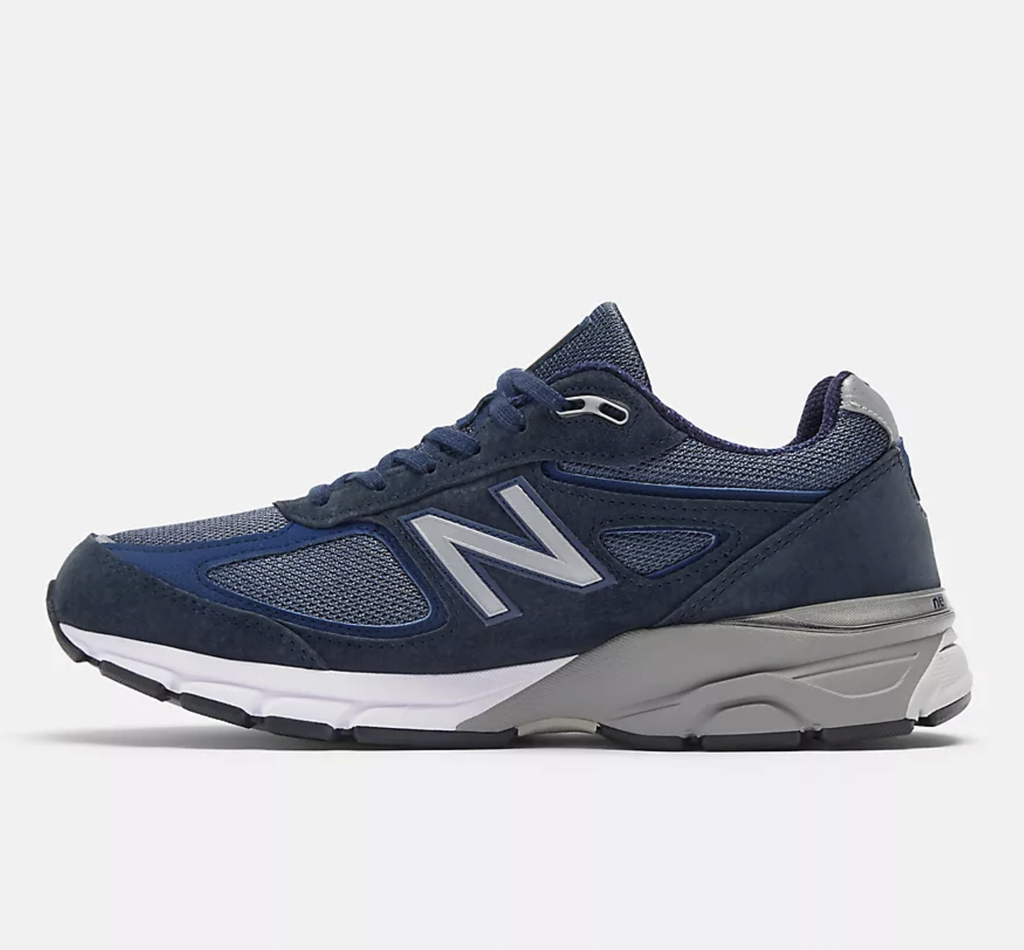 Zapatillas New Balance Made in USA 990NV4 - Navy con White y Grey 006