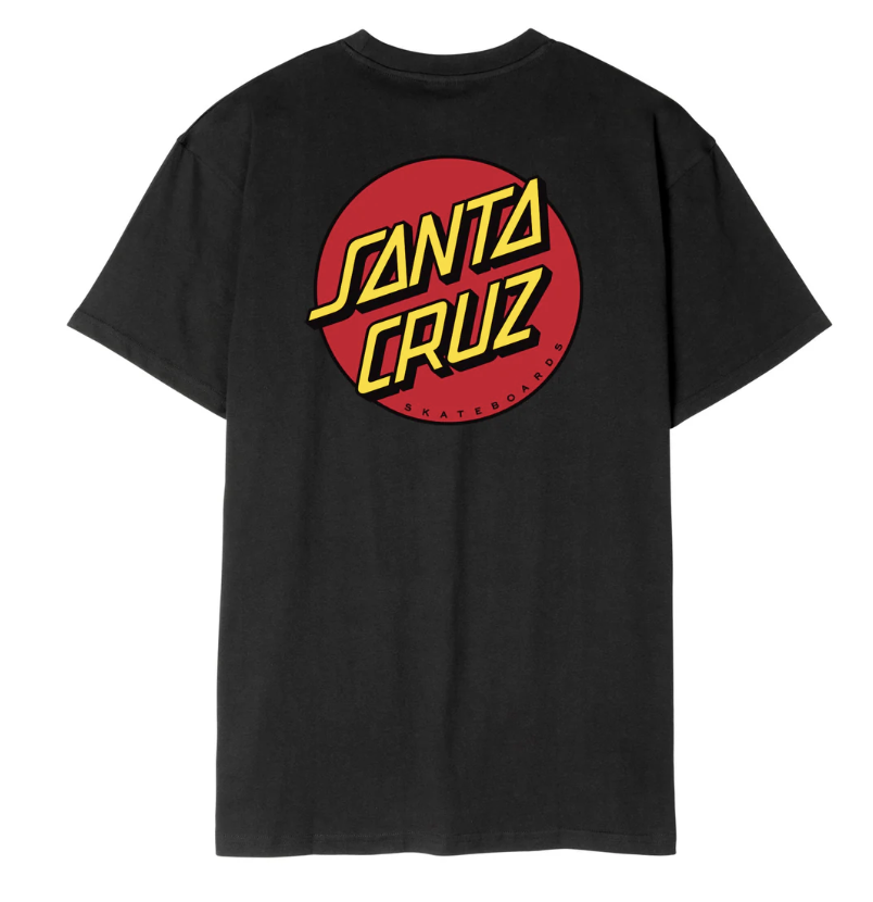 Camiseta santa Cruz Classic Dot Chest - Black