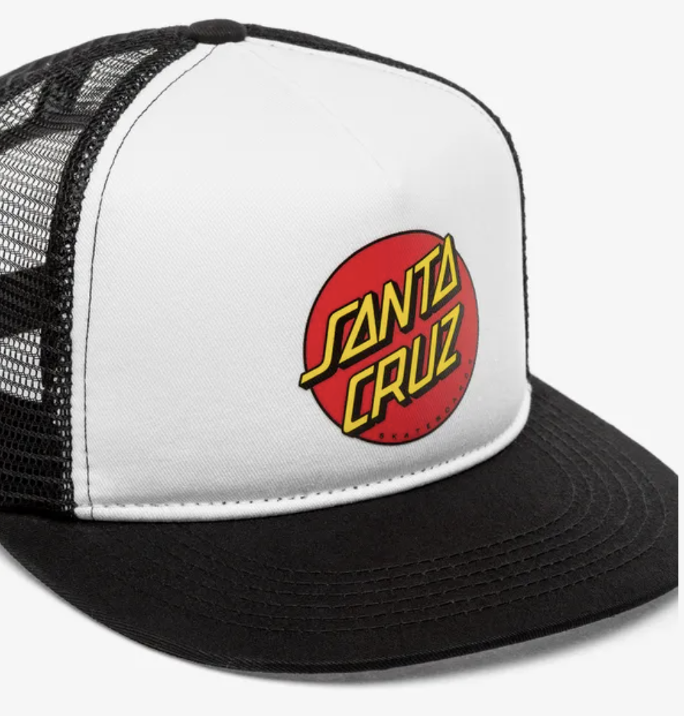 Gorra Santa Cruz Classic Dot Mesh - White/Black