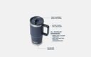 Taza de Viaje con Pajita Yeti Rambler 20 oz (591 ml) - Navy/Navy