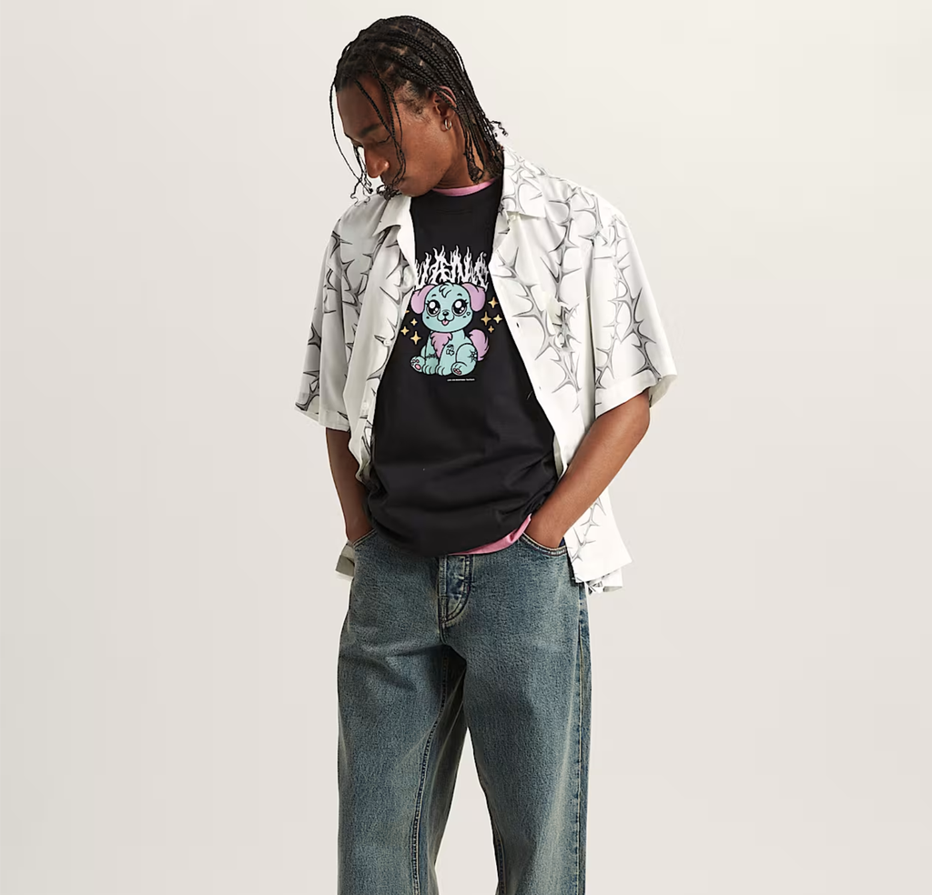 Camisa Vans Van Doren Print - White