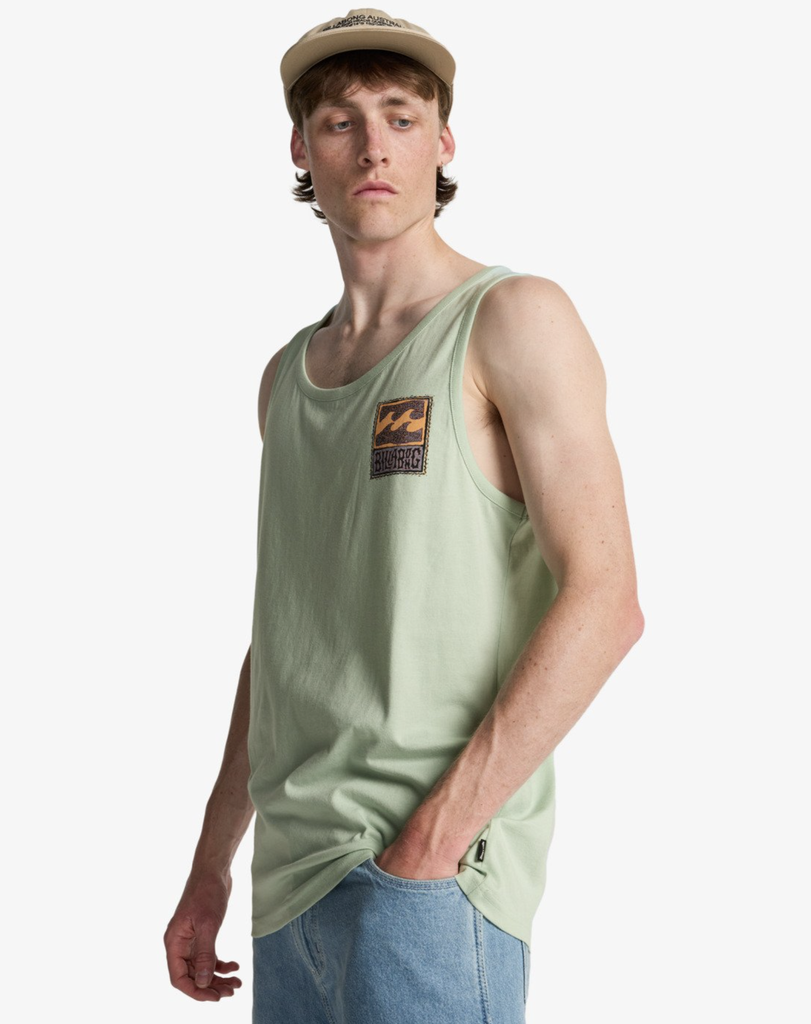 Camiseta Sin Mangas Billabong Stamp - Vintage Green (geh0)