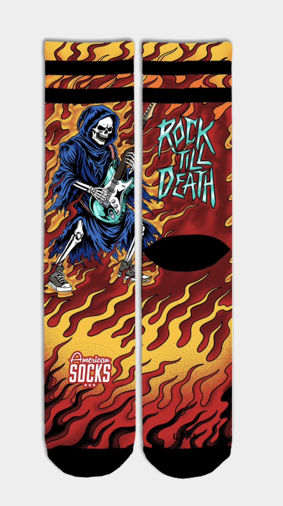 Calcetines American Socks - Rock Till Death Mid High