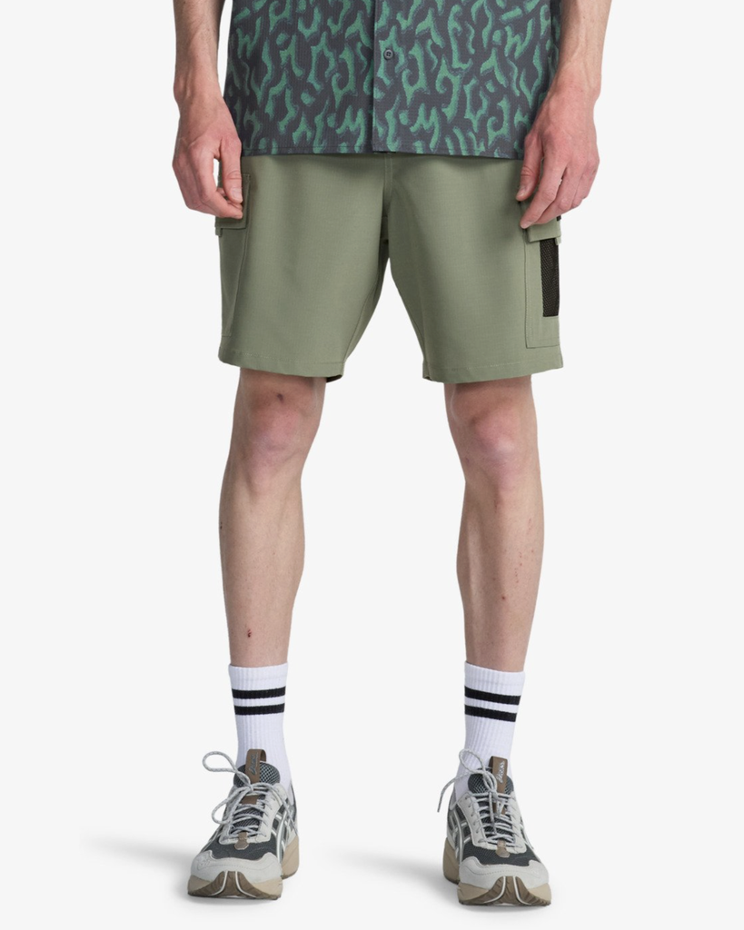 Pantalón Corto Billabong Surftrek Elastic Cargo - Moss Green (glw0)