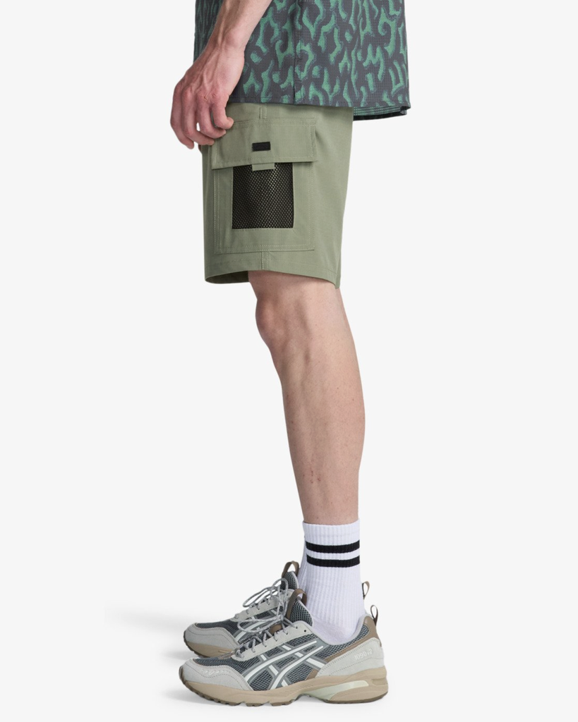 Pantalón Corto Billabong Surftrek Elastic Cargo - Moss Green (glw0)