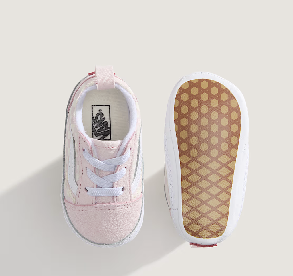 Zapatillas Vans Old Skool Crib Checkerboard  - Pastel Pink