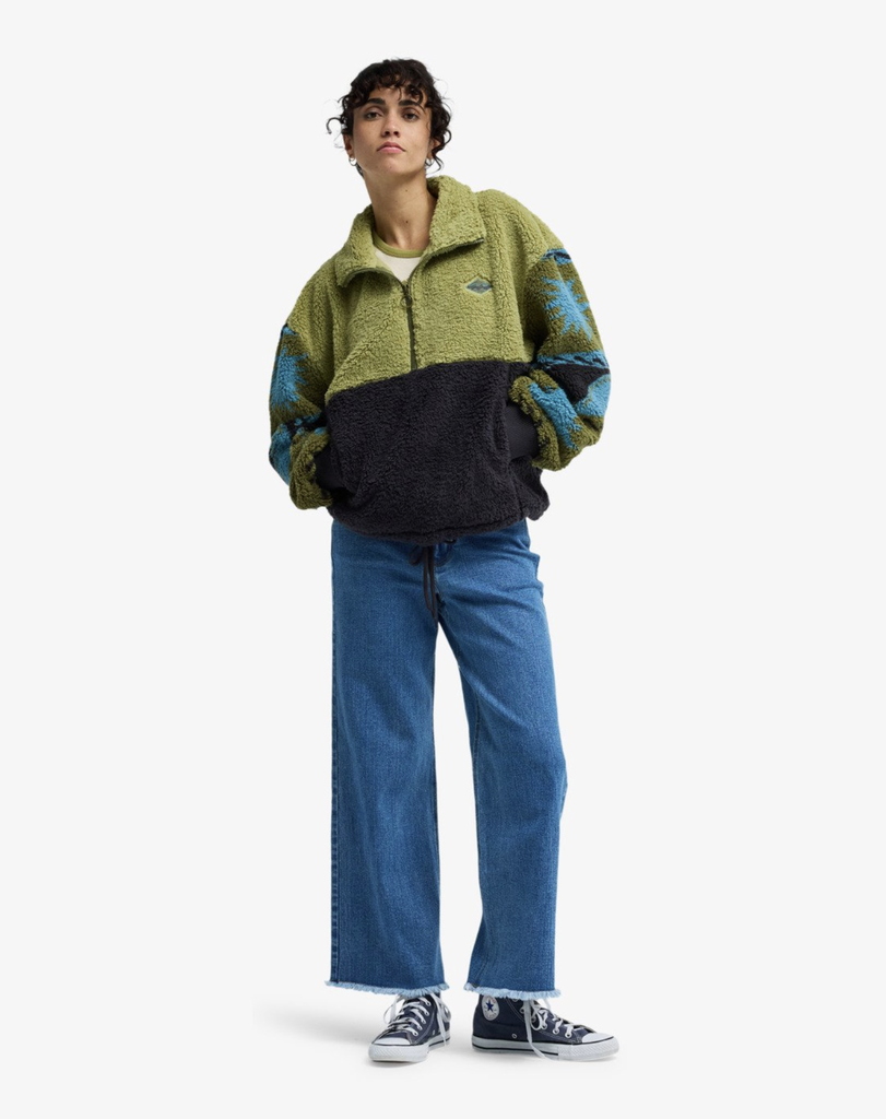 Polar con Media Cremallera Billabong Time Off - Cedar Green (tlw0)