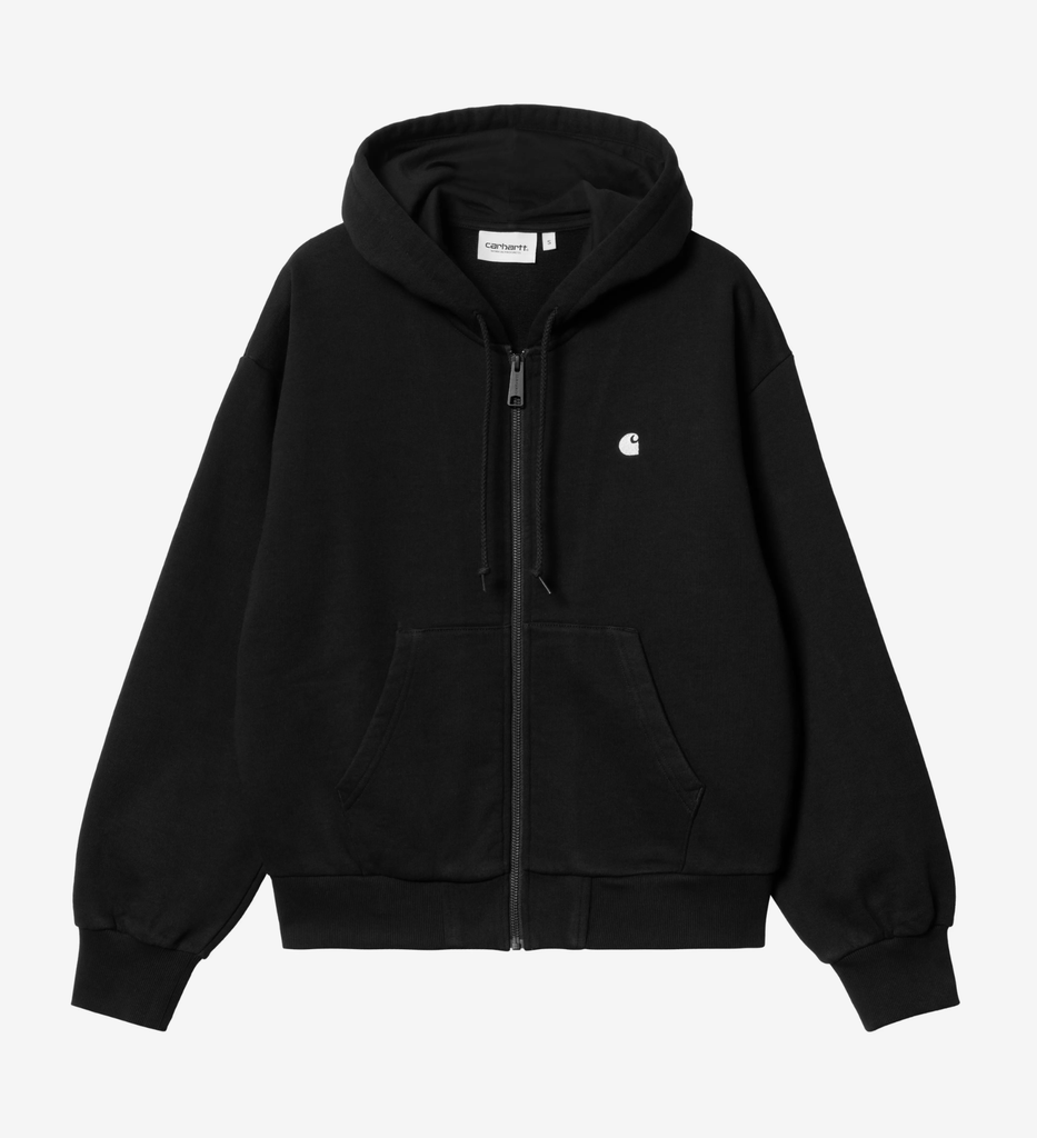 Sudadera con Cremallera Carhartt WIP W' Casey - Black/Silver (Mujer)