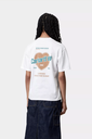 Camiseta Carhartt WIP W' Growth - White, Stone washed (Mujer)