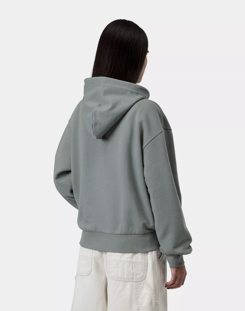 Sudadera con Capucha Carhartt WIP W' Casey - Velvet Green/Silver (Mujer)