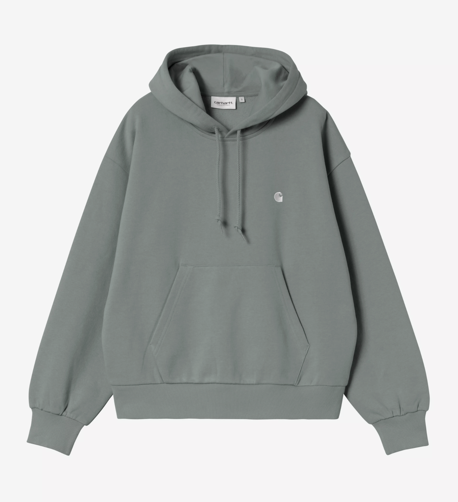 Sudadera con Capucha Carhartt WIP W' Casey - Velvet Green/Silver (Mujer)