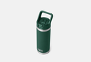 Botella con Tapa de Pajita Yeti Rambler 18 oz (532 ml) - Black Forest Green