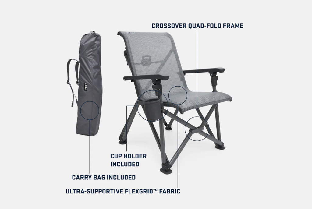 Silla Plegable de Camping Yeti Trailhead - Navy