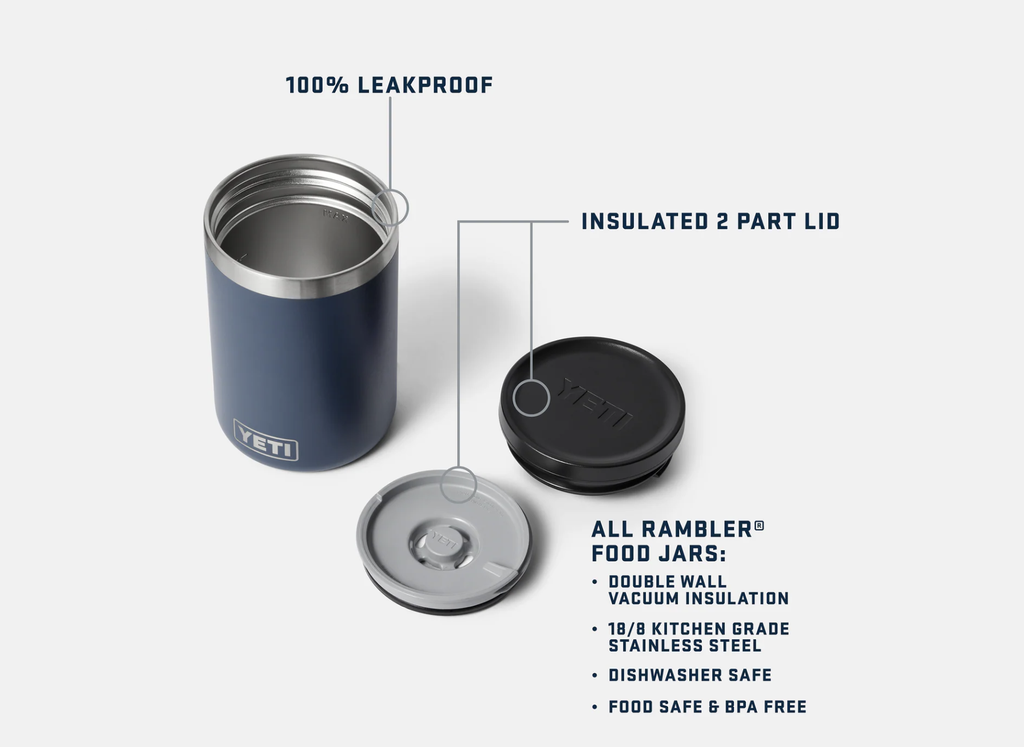 Tarro Térmico para Alimentos Yeti Rambler 16 oz (473 ml) - Stainless Steel