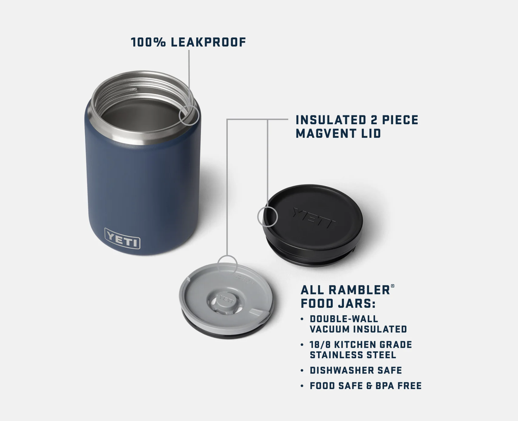 Tarro Térmico para Alimentos Yeti Rambler 710 ml (24 oz) - Black