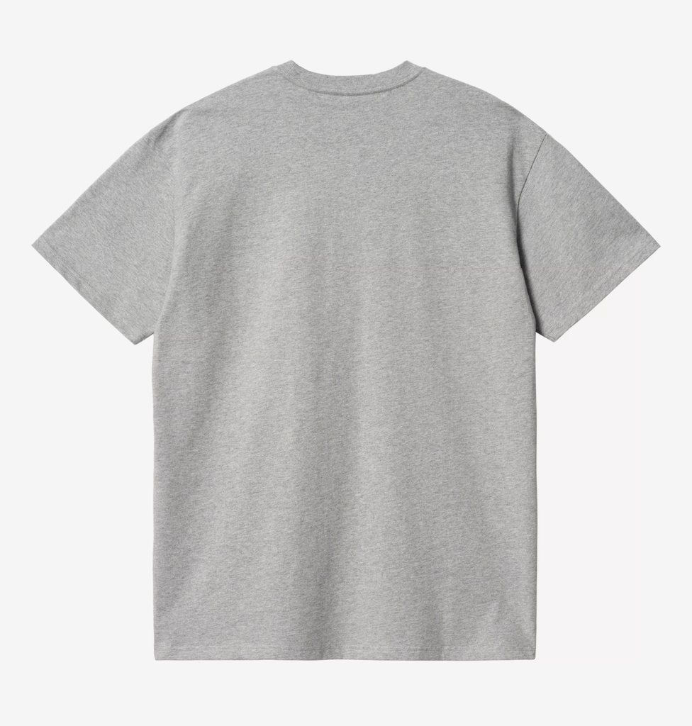 Camiseta Carhartt WIP Chase - Grey Heather/Gold