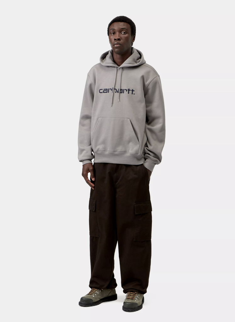 Sudadera con Capucha Carhartt WIP Sweat - Shady Grey/Dark Navy