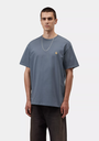 Camiseta Carhartt WIP Chase - Icesheet/Gold