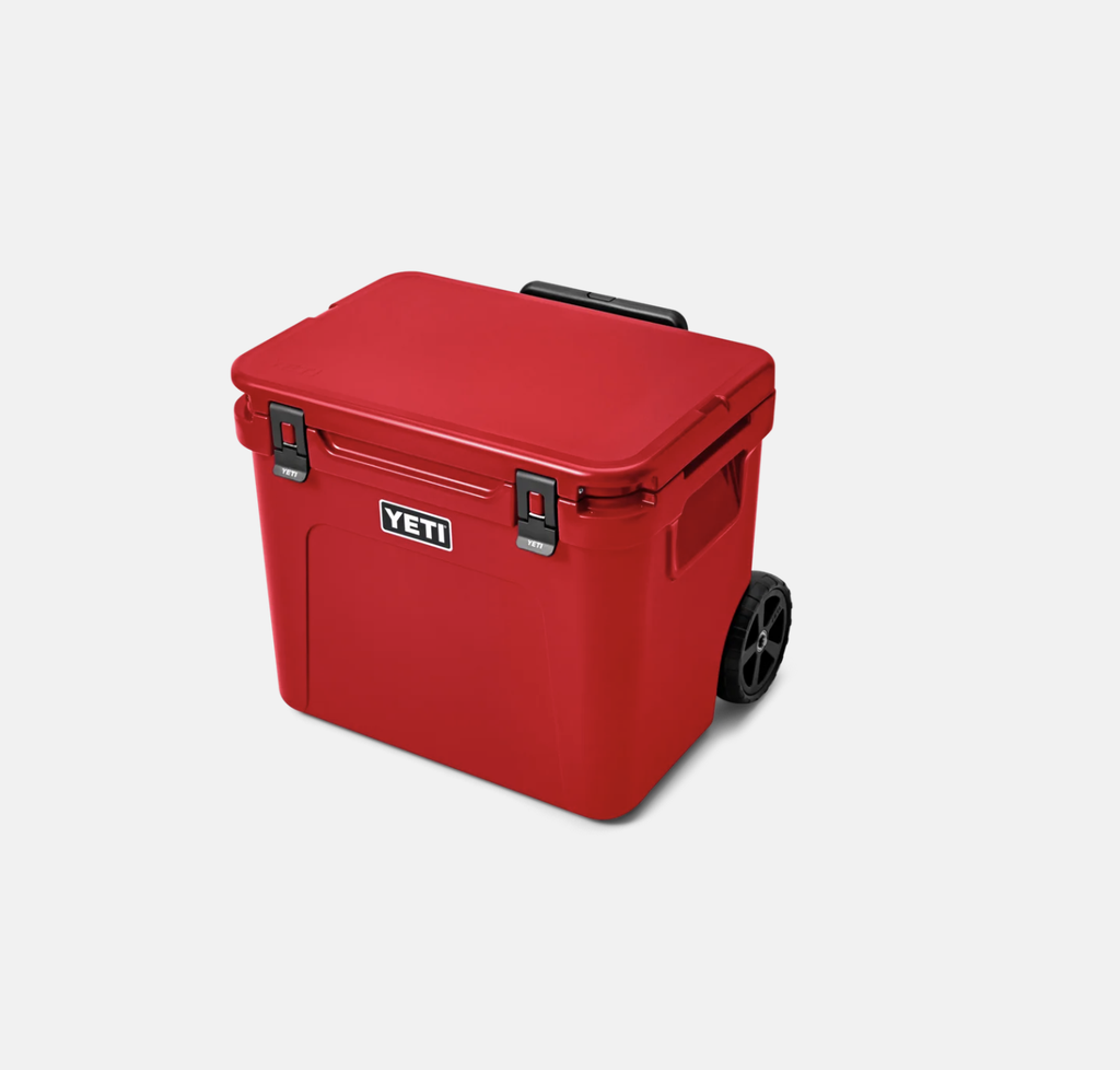 Nevera Portátil con Ruedas Yeti Roadie 60 - Rescue Red