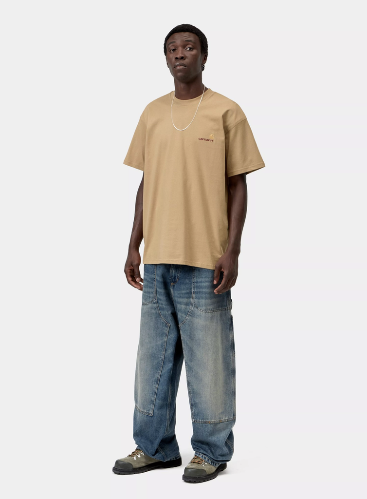 Camiseta Carhartt WIP American Script - WIP Dusty H