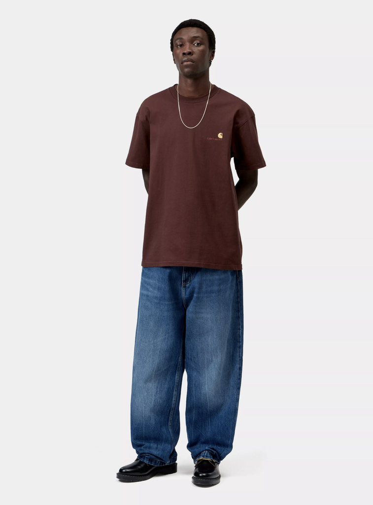 Camiseta Carhartt WIP American Script - Amarone