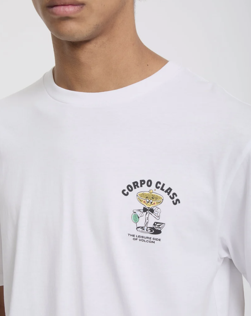 Camiseta Volcom Corpo Class - White