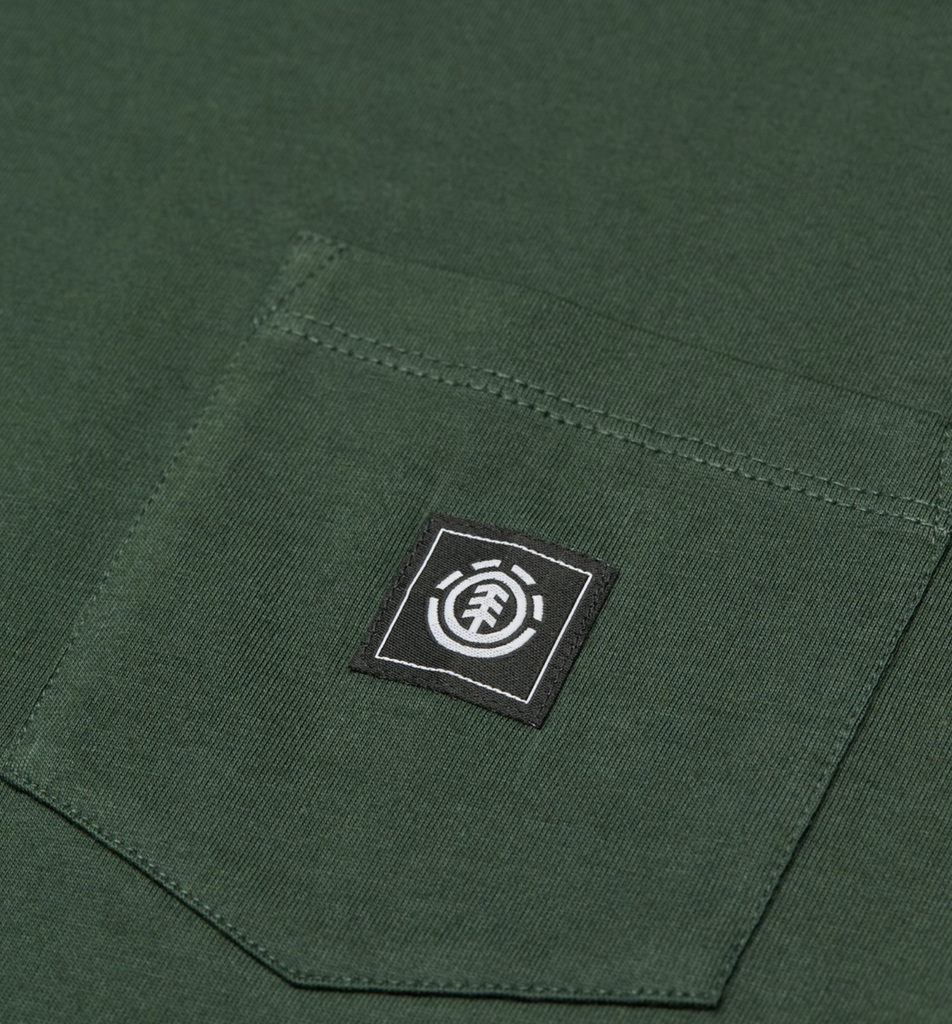 Camiseta Element Icon Label Pocket - Deep Forest