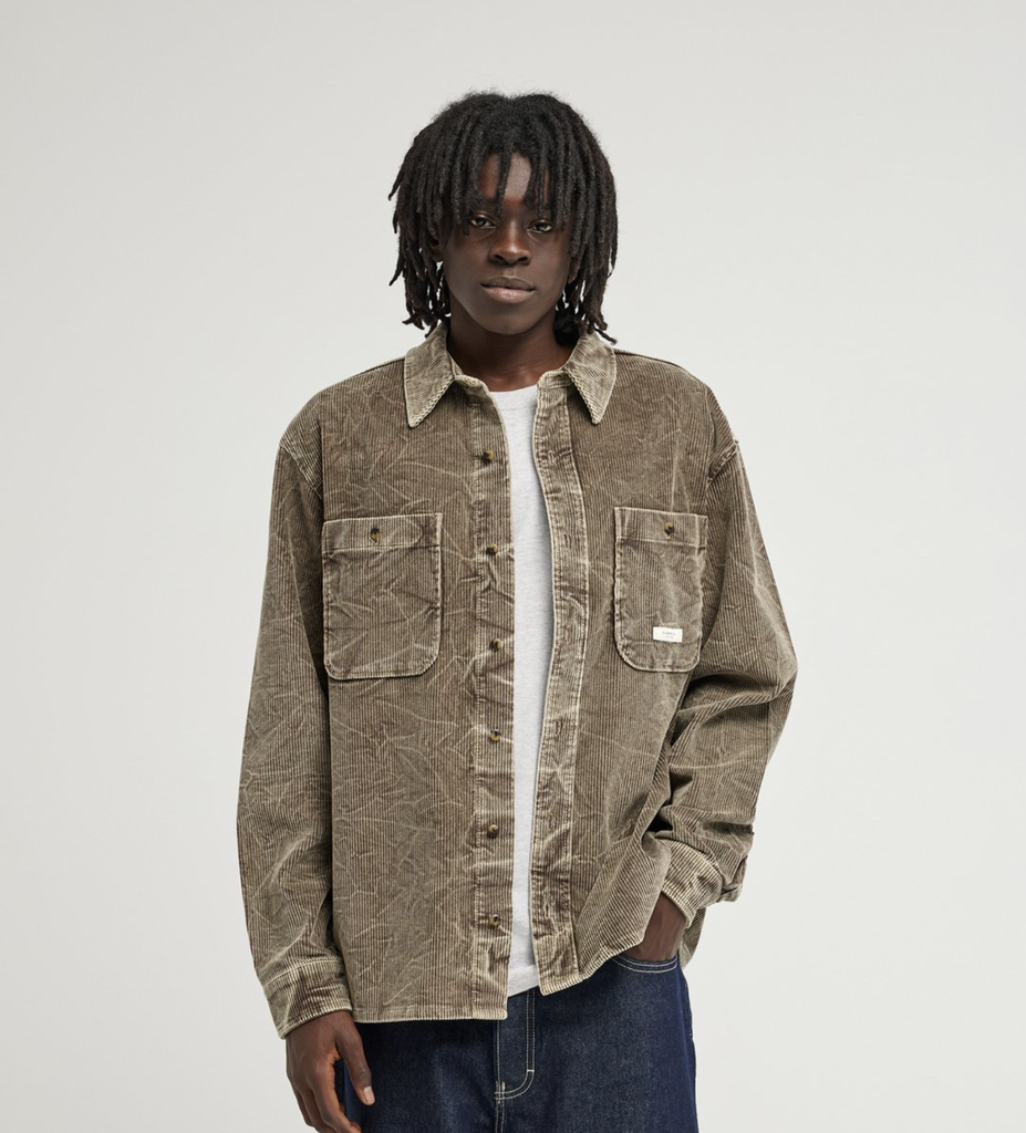 Camisa Element Relax Washed - Stone Gray