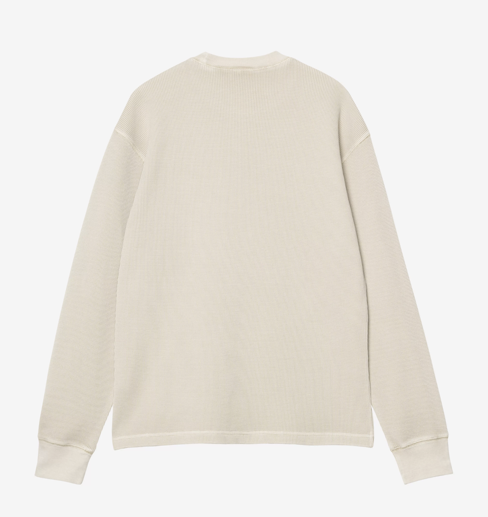 Camiseta de Manga Larga Carhartt WIP Vista Waffle - Fleur De Sel (Garment dyed)