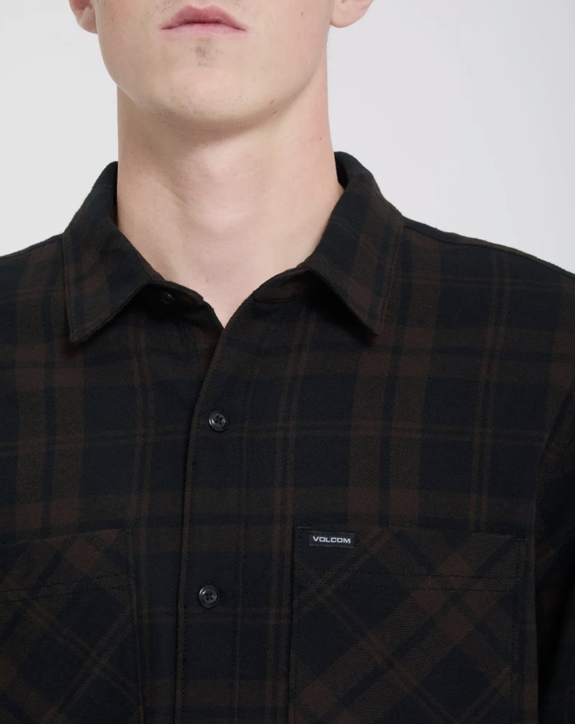 Camisa Volcom Hunkstone - Cacao