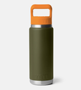 Botella con Tapa de Pajita Yeti Rambler 26 oz (769 ml) - Olive/King Crab Orange