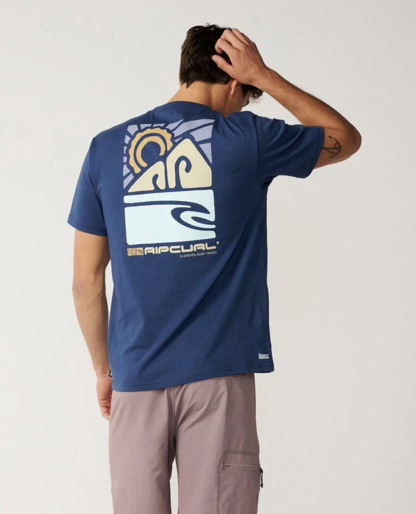 Camiseta Rip Curl S-Series Vaporcool Totem - Light Navy