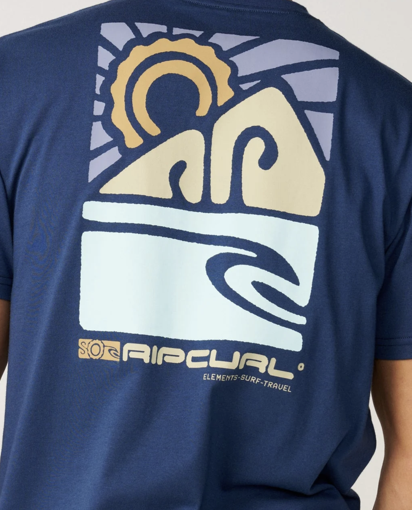 Camiseta Rip Curl S-Series Vaporcool Totem - Light Navy