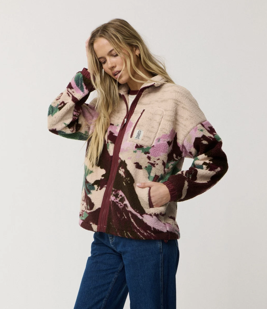 Polar con Cremallera Rip Curl Search Series Bonded - Dark Plum