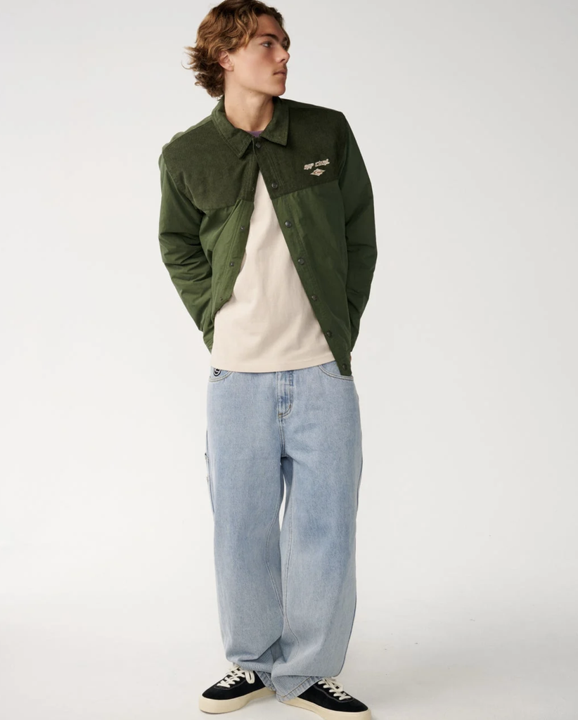 Chaqueta Rip Curl Classic Surf Cord Puffer - Dark Olive