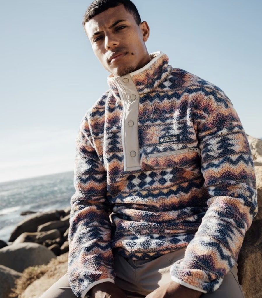 Chaqueta Polar Columbia Heveltia II Printed Hoodie - Sea Salt