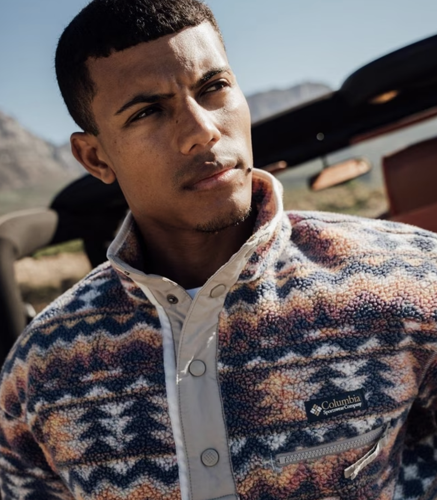 Chaqueta Polar Columbia Heveltia II Printed Hoodie - Sea Salt