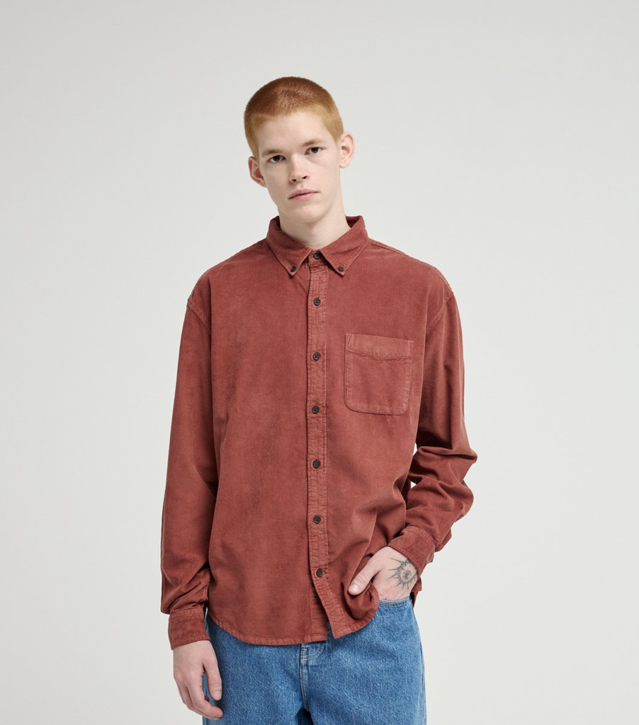 Camisa Element Button Down Regular Corduroy - Apple Butter