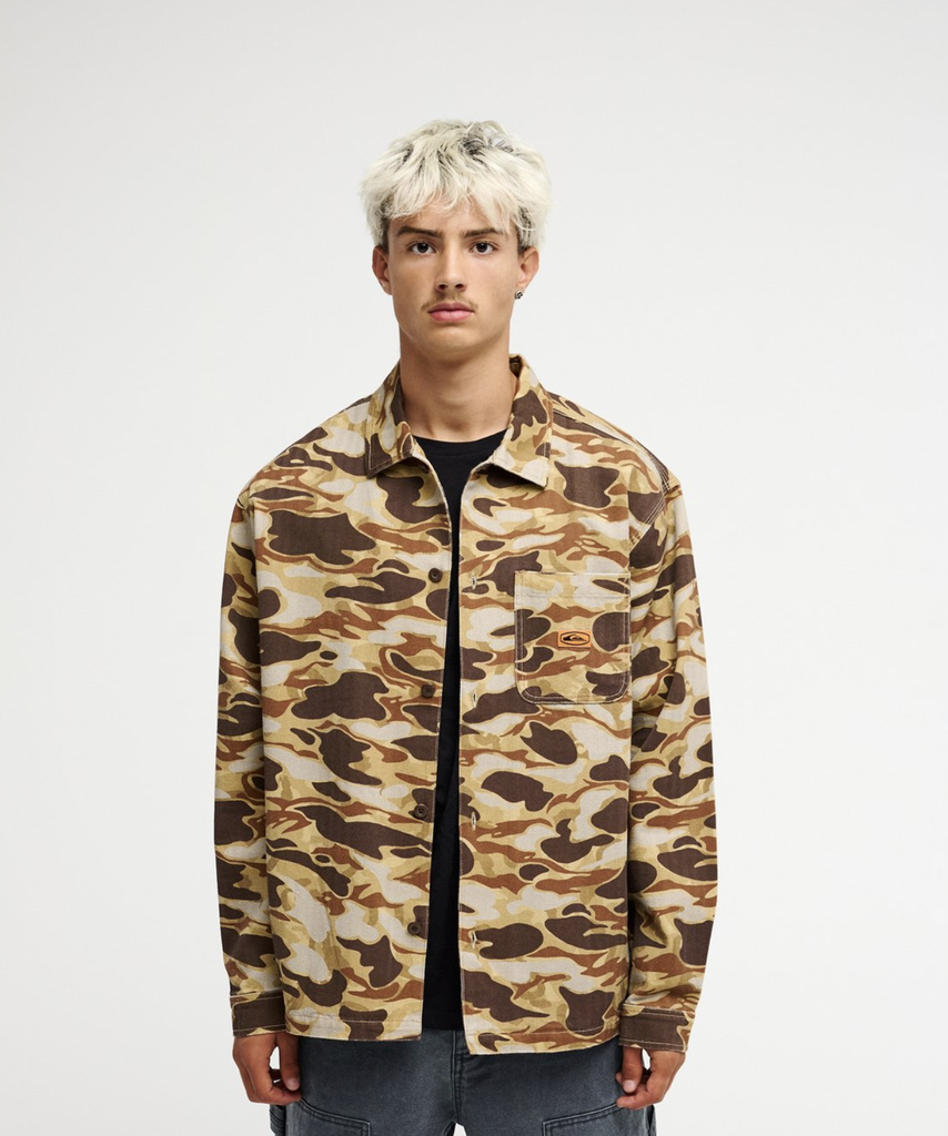Camisa Quiksilver Castlehill -  Rawhide Garage Camo