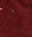 Camisa Quiksilver Smoke Trail Cord - Oxblood Red