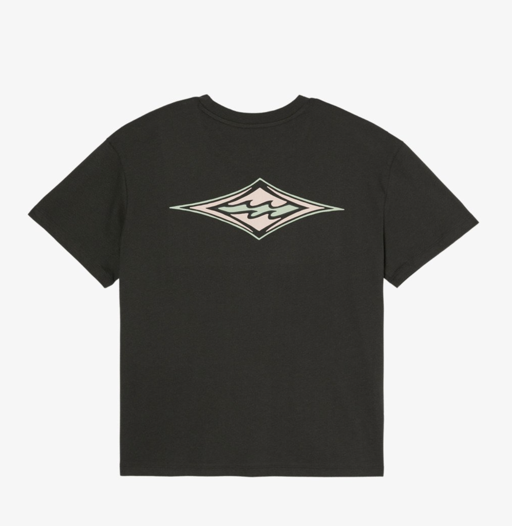 Camiseta Billabong Heritage Backer  - Off Black