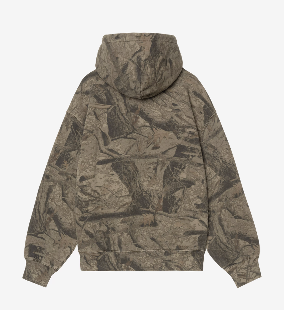 Sudadera con Capucha Carhartt WIP Feather Tree - Camo Feather Tree/Khaki/Shungite (Garment dyed)