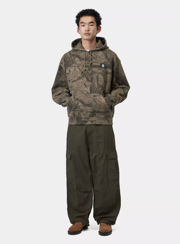 Sudadera con Capucha Carhartt WIP Feather Tree - Camo Feather Tree/Khaki/Shungite (Garment dyed)
