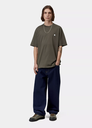 Camiseta Carhartt WIP Madison - Cypress/White
