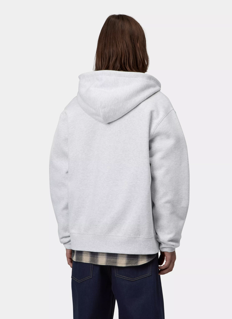 Sudadera con Cremallera Carhartt WIP Mack - Ash Heather/Black