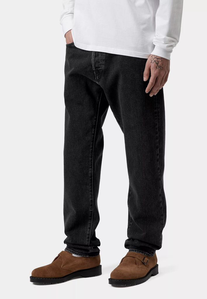Pantalón Vaquero Carhartt WIP Klondike - Black (Stone Washed)