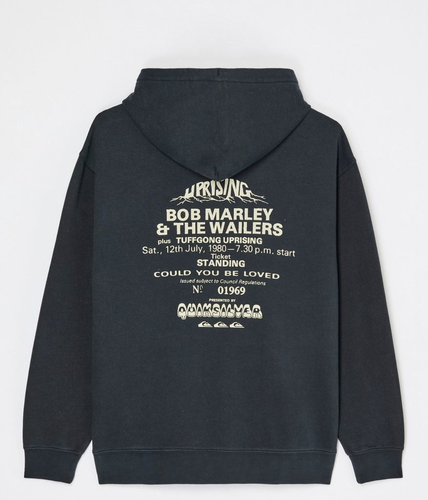 Sudadera Quiksilver Bob Marley Concert - Black Pigment