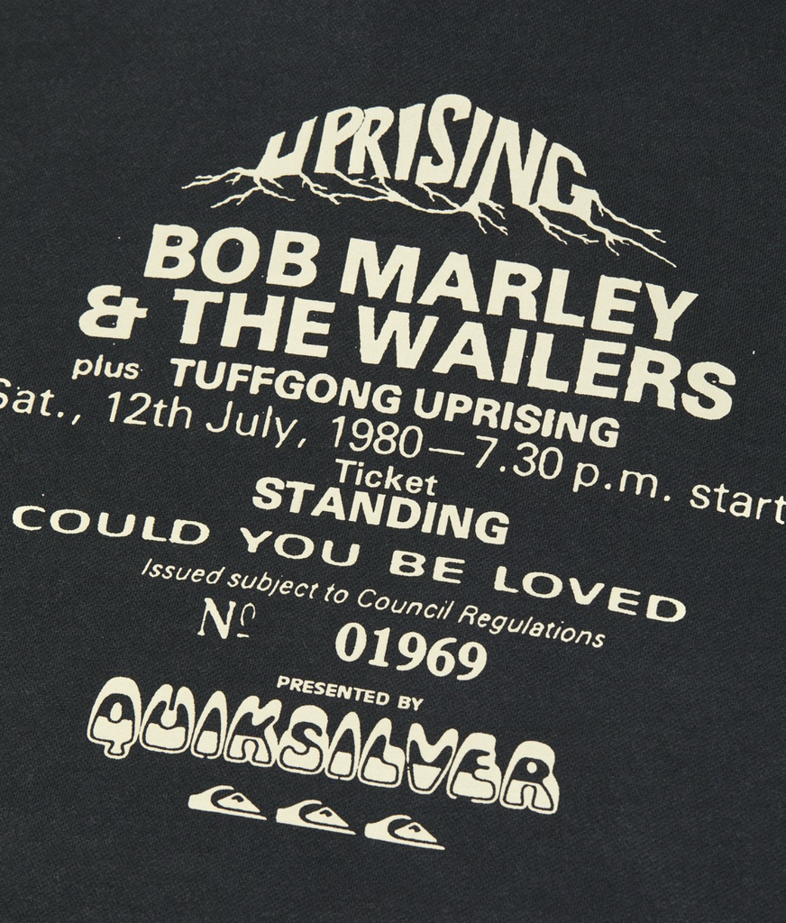Sudadera Quiksilver Bob Marley Concert - Black Pigment