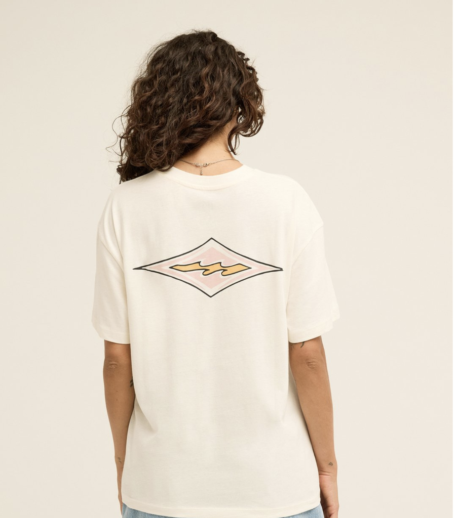 Camiseta Billabong Heritage Backer - Salt Crystal