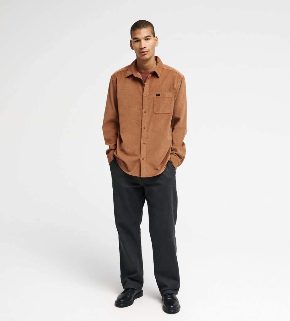 Camisa Rvca Freeman Cord - Bombay Brown